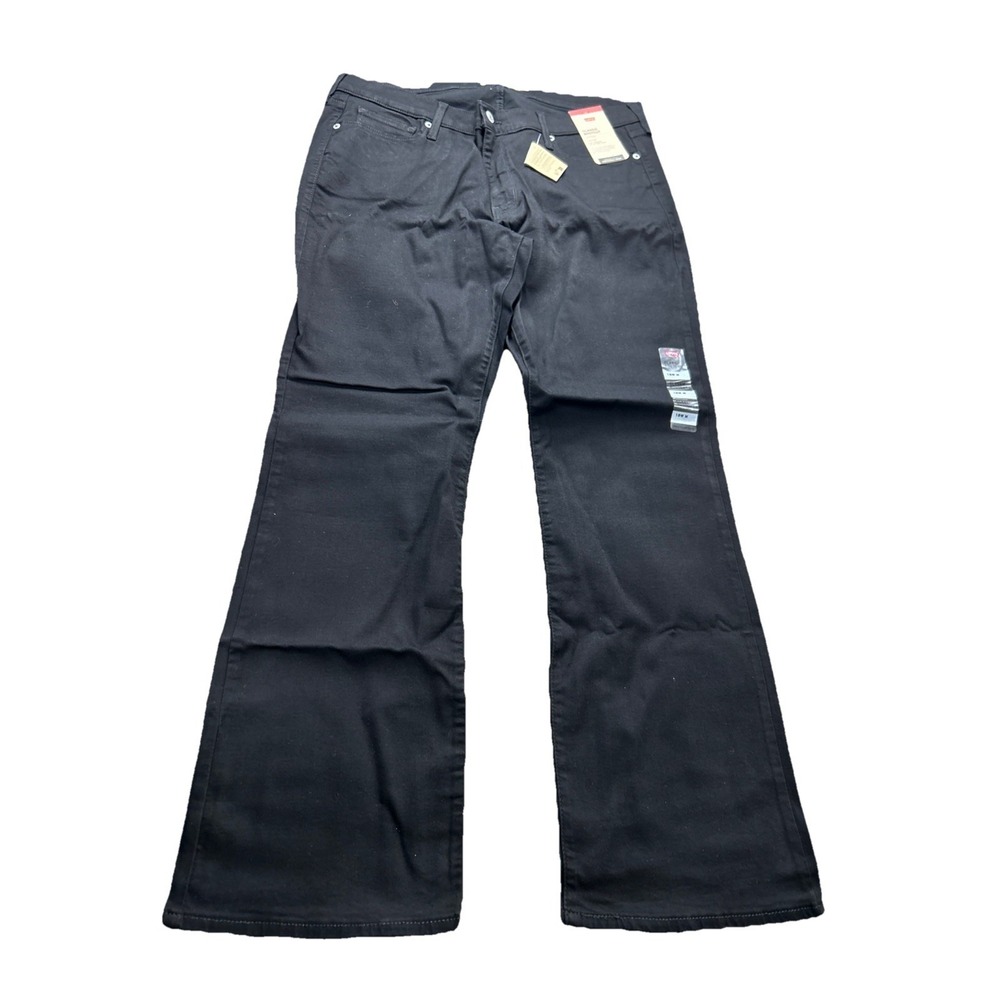 Levi's Classic Bootcut Jeans 18w 35x31 M Hypersoft Black Womens Levi